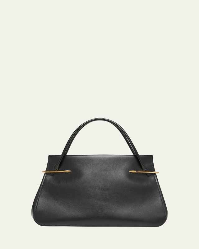 Pinch Large Shoulder Bag in Smooth Leather